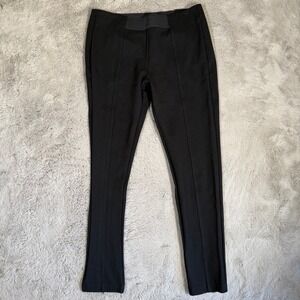 Esprit Black Pull On Ponte Pants‎ Career Casual Stretch Comfort Size 6